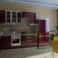 varian dapur gaya cerah 9 sq.m foto