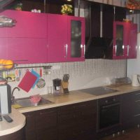 an example of a beautiful kitchen design 9 sq.m picture