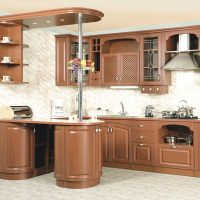 the idea of ​​a beautiful kitchen design 14 sq.m photo