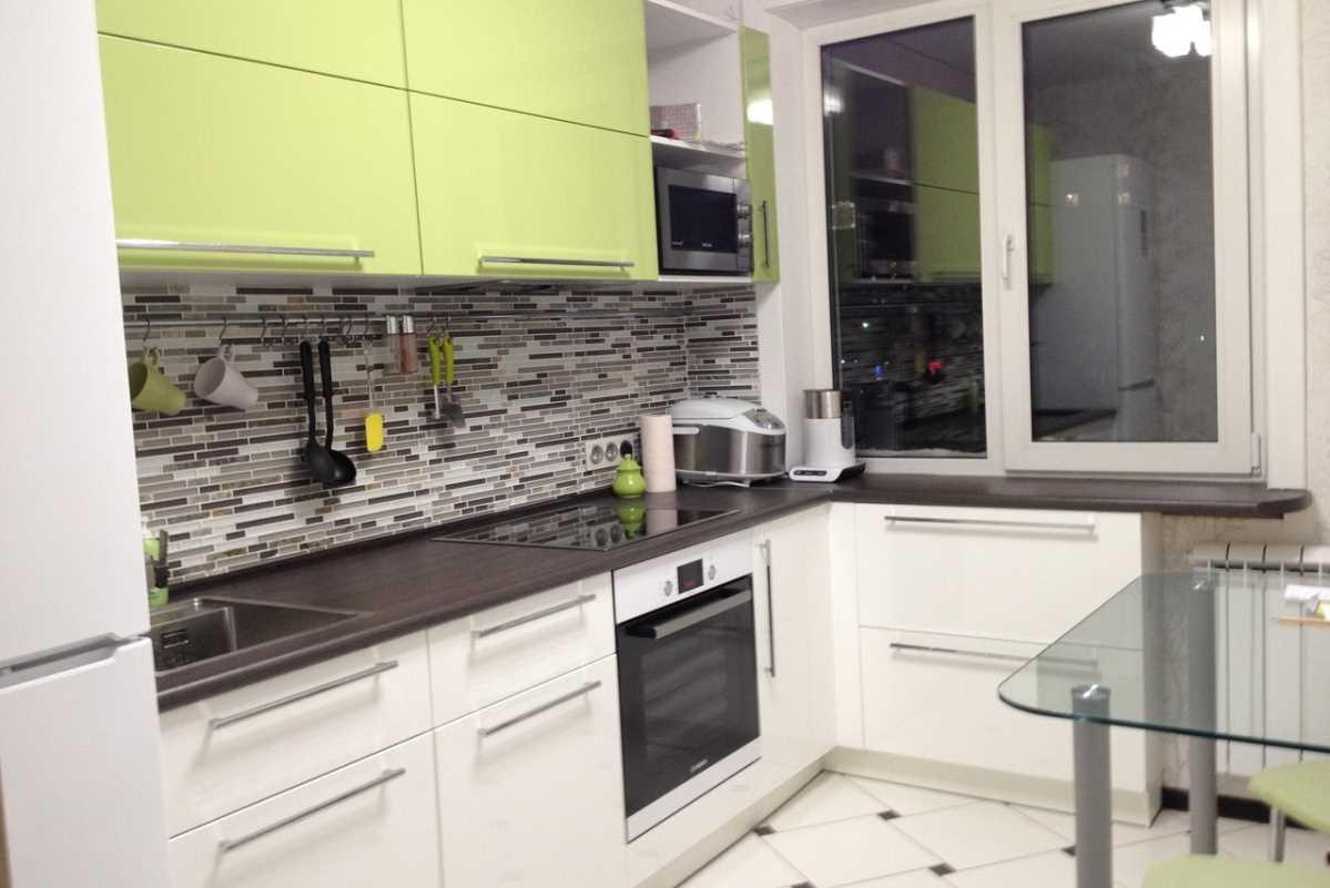 pilihan gaya dapur yang cerah 8 sq.m