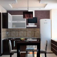 varian dalaman yang cerah dari foto 9 sq.m dapur