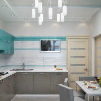 varian hiasan cahaya dapur 14 sq.m foto