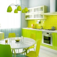 An example of applying an unusual kitchen design photo