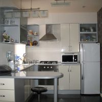 idea tentang dapur dalaman yang terang 14 m²