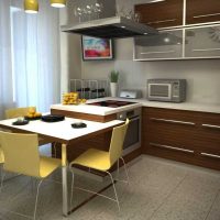 the idea of ​​a bright kitchen design 8 sq.m picture