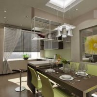 the idea of ​​using a bright kitchen photo design