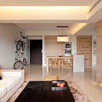 variant of using unusual beige color in room design