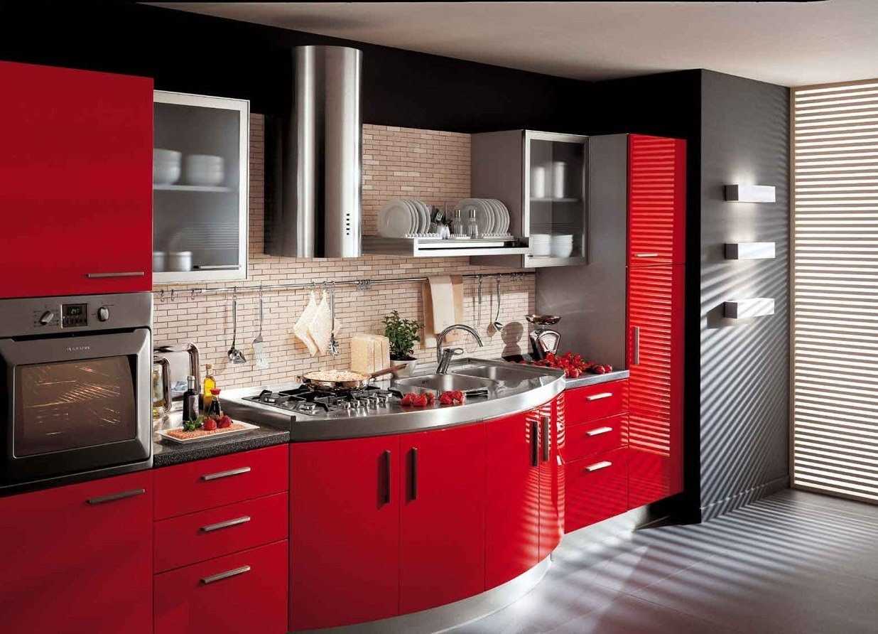 the idea of ​​using a bright kitchen interior