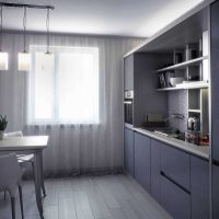 An example of a beautiful kitchen design 14 sq. m picture