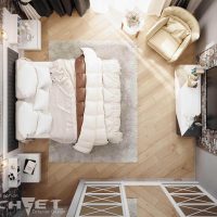 Scandinavian style room interior light photo