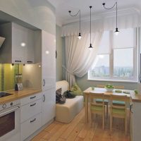 an example of using a light kitchen design picture