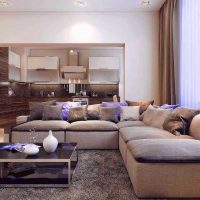 idea of ​​using unusual beige color in home design