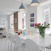 kitchen dining room in studio apartment