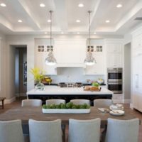 kitchen dining room bright interior