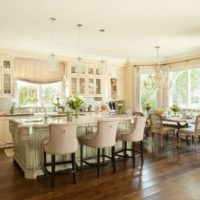 kitchen with bay window design photo