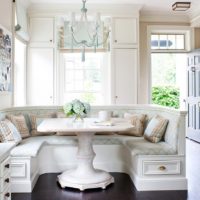 kitchen with bay window photo decoration