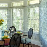 kitchen with bay window modern interior