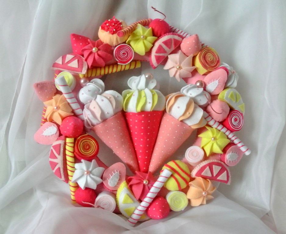 christmas felt wreath