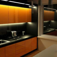 kitchen 6 sq. meters lighting