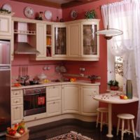 Provencal small-sized kitchen design