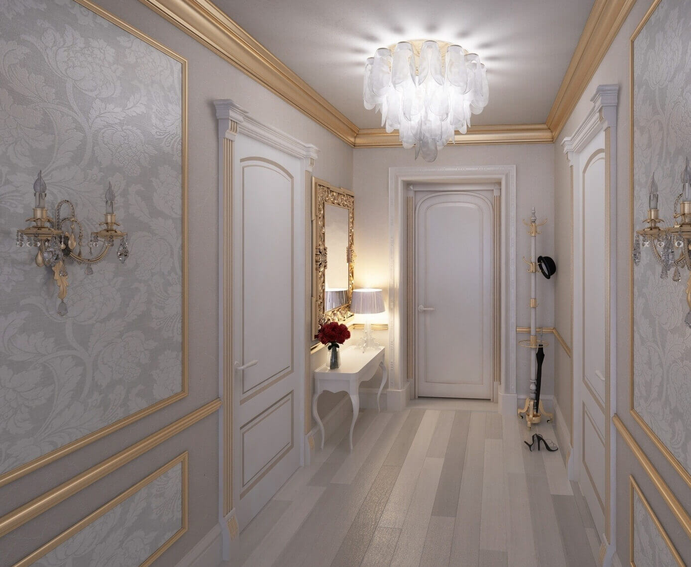 chic corridor design