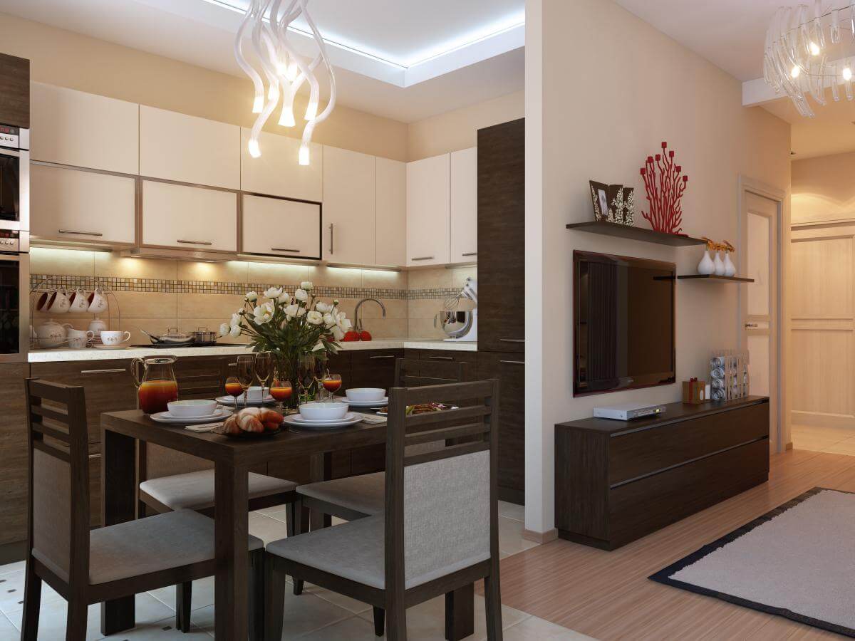 kitchen in the apartment