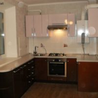 dark laminate kitchen 6 sq. meters