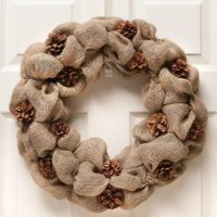 burlap christmas wreath