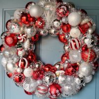 Christmas wreath of toys