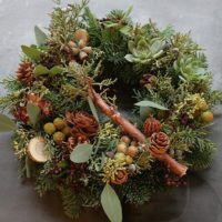 natural christmas wreath