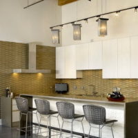 bar counter for a modern kitchen