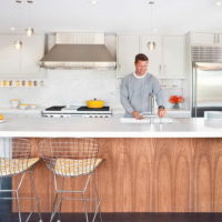 bar counter in the interior of the kitchen