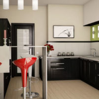 kaunter bar di foto dapur