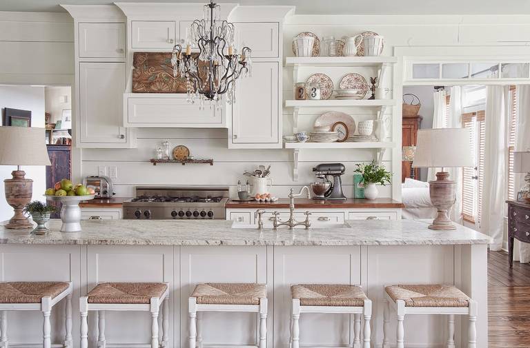 white kitchen provence