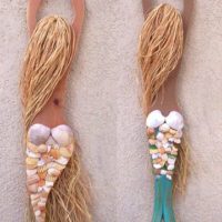 Mermaid shell decor