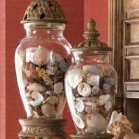 vase shell decor