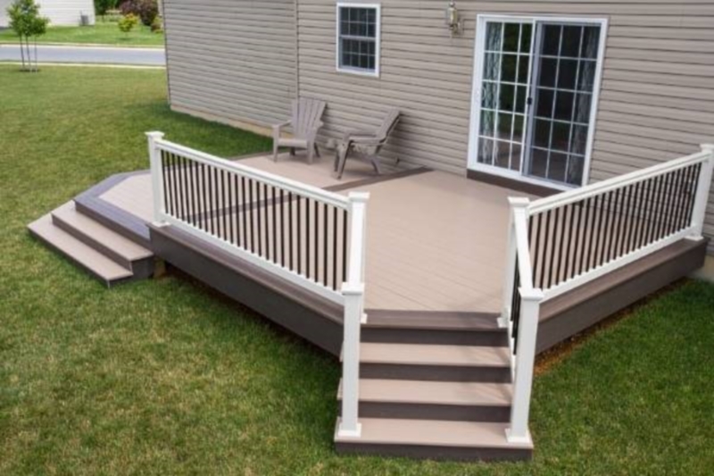 wooden porch to the house