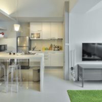 interior design studio apartment 32 sq m