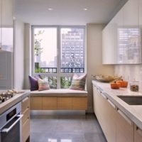 kitchen interior with sofa