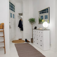 hallway design in white