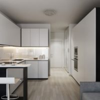 rectangular studio apartment design