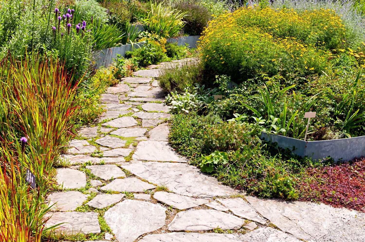 the idea of ​​using unusual garden paths