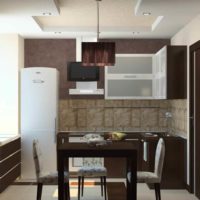 idea of ​​unusual design of the kitchen 7 sq.m photo