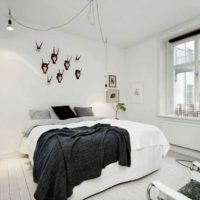 the idea of ​​a bright style apartment in a Scandinavian style picture