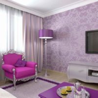 an example of the use of light lilac in the design picture