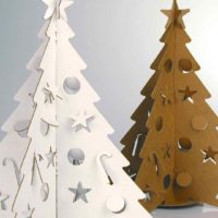 the idea of ​​creating a festive christmas tree from paper yourself picture