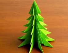 An example of creating a beautiful Christmas tree from cardboard with your own hands