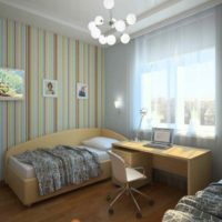 idea of ​​an unusual interior room 12 sq.m picture