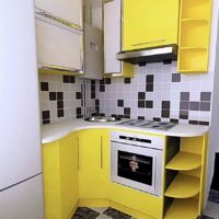 bright kitchen design option 7 sq.m picture