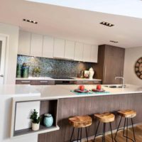 an example of an unusual style of kitchen in a country house picture